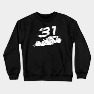 We Race On! 31 [White] Crewneck Sweatshirt